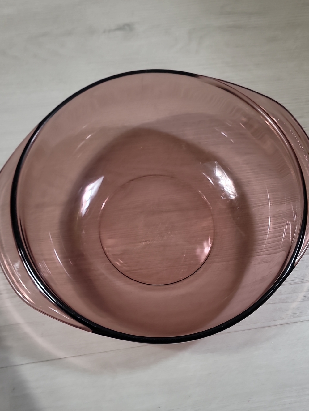 Vintage Pyrex Cranberry Round Casserole Dish 2L #024 With Lid Kitchen Purple - Picture 3 of 12